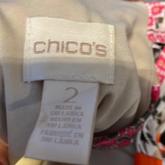 Chico’s Colorful Long Summer Dress - Picture 4 of 5